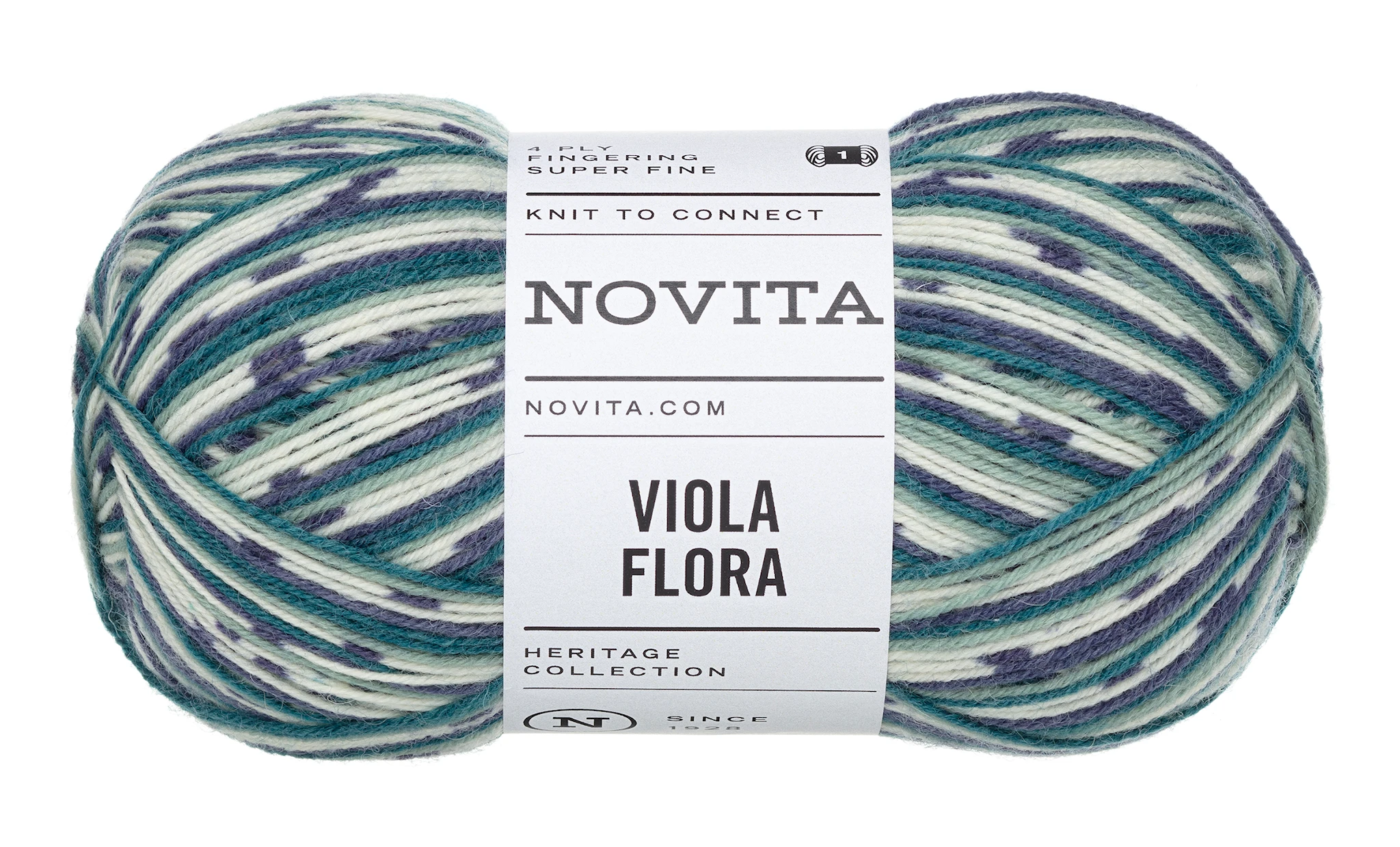 Produktbild för Viola Flora Garn Ullmix 100g Näckros 711 Novita