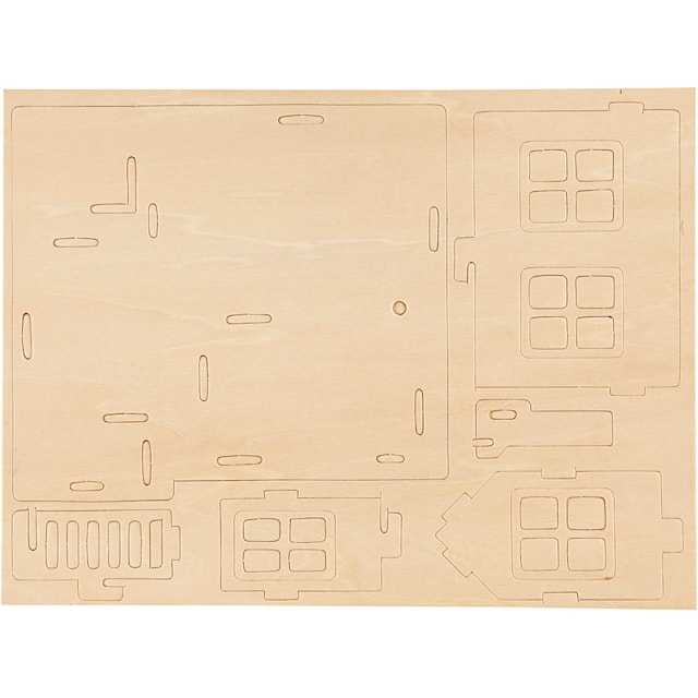 Tuotekuva 2 - 3D-Palapeli, talo terasseineen, koko 19x17,5x15, 1 kpl