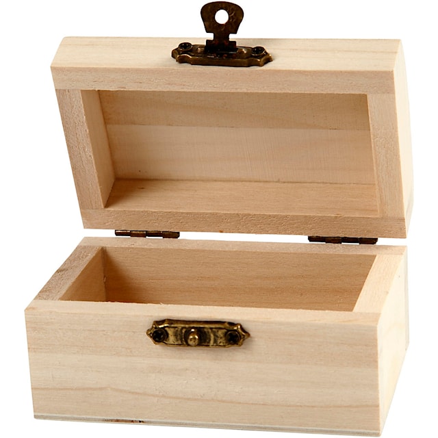 Tuotekuva 2 - Aarrearkku, S: 4,9 cm, Pit. 9 cm, Lev: 5,2 cm, 10 kpl/ 1 pkt