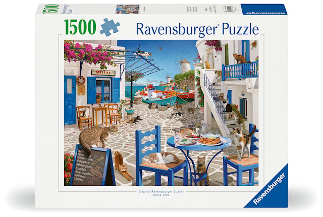 Produktbilde 1 for Cats Of Mykonos Puslespill 1500 brikker, Ravensburger