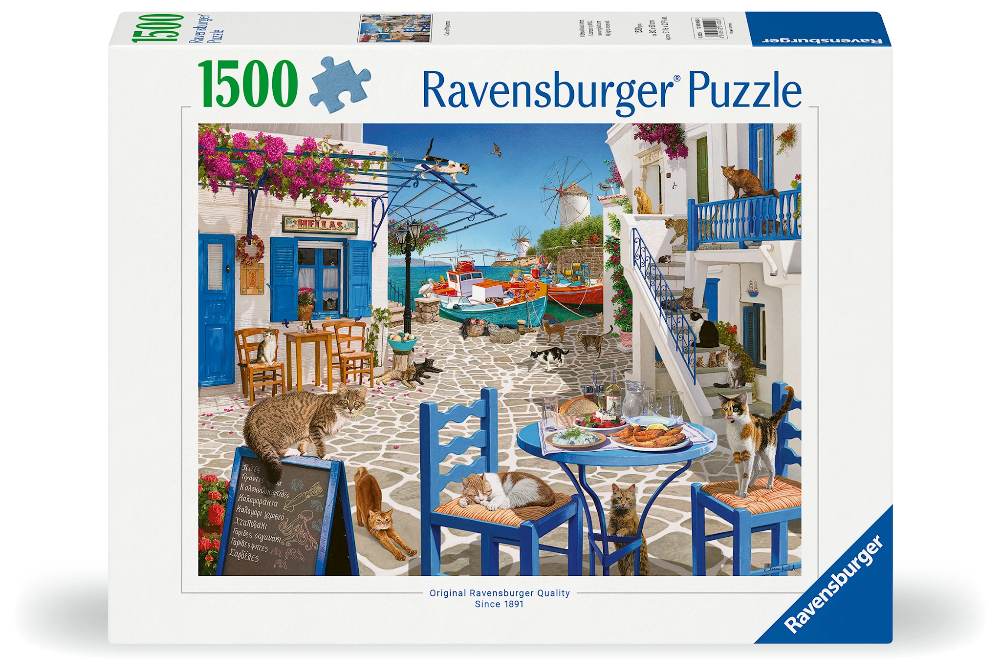 Produktbild för Cats Of Mykonos Pussel 1500 bitar, Ravensburger