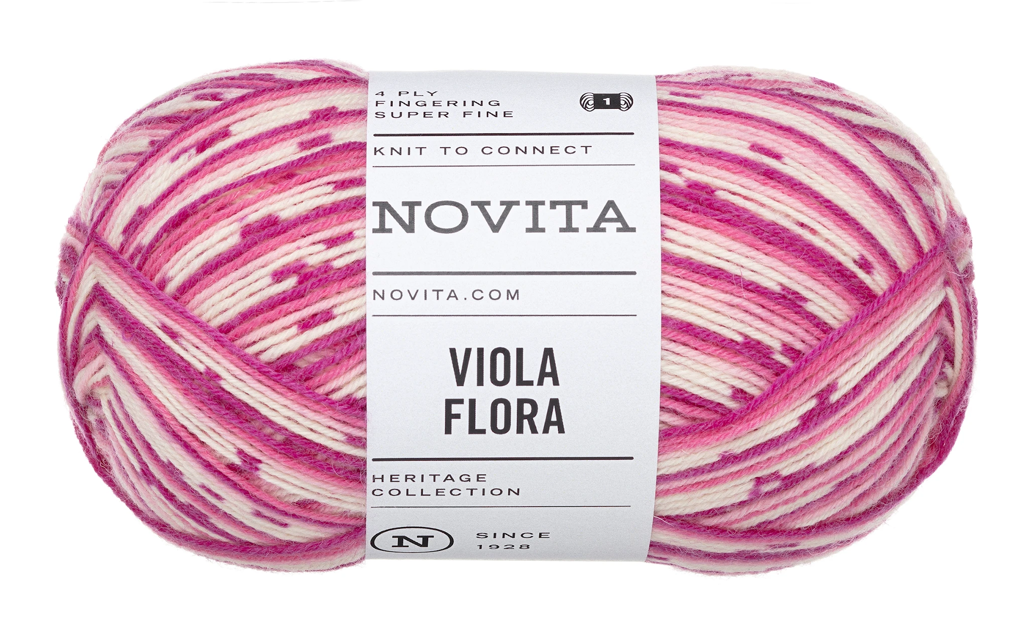 Produktbild för Viola Flora Garn Ullmix 100g 8381 Älggräs 8381 Novita