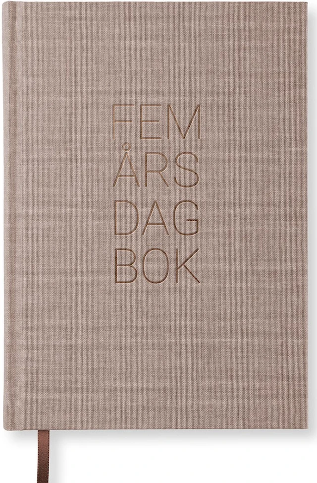 5-Års Dagbok A5 Brown Oak Paperstyle