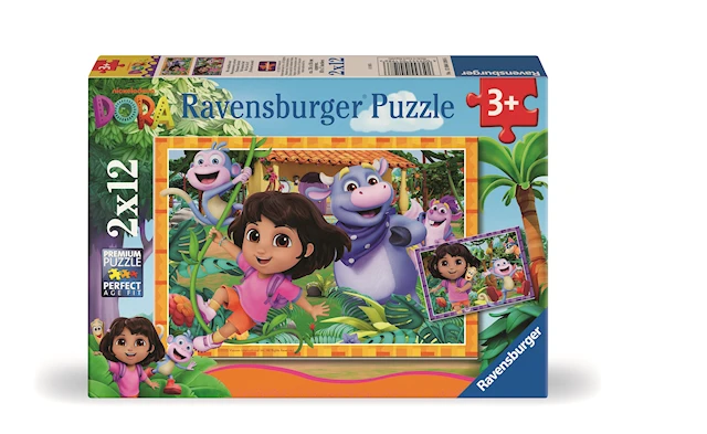 Dora Utforskaren Pussel 2x12 Bitar Ravensburger