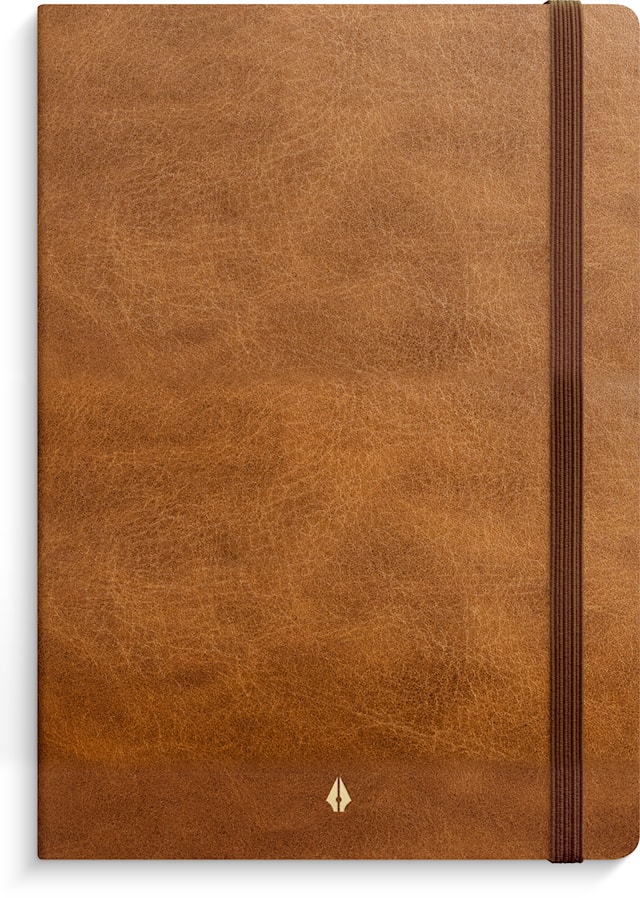 Produktbild 1 för Notebook Deluxe A5 Blank Brown Burde