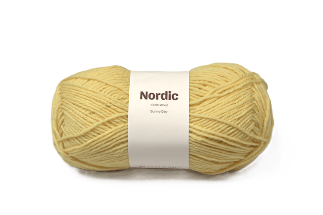 Nordic 100% villa 100 gr Aurinkopäivä keltainen A596  Adlibris