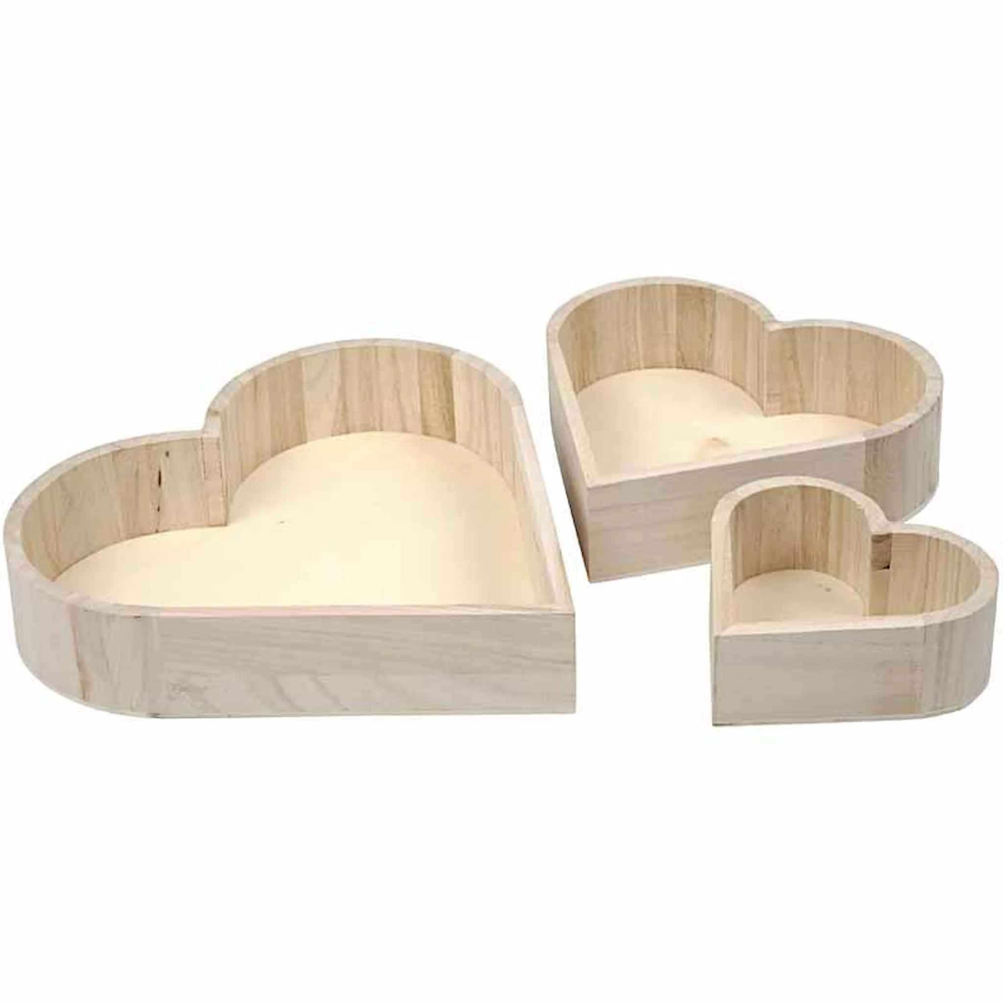 Produktbilde for Hjerteskål, H: 13-25 cm, D: 5-5,2 cm, 3 stk./ 1 pk.