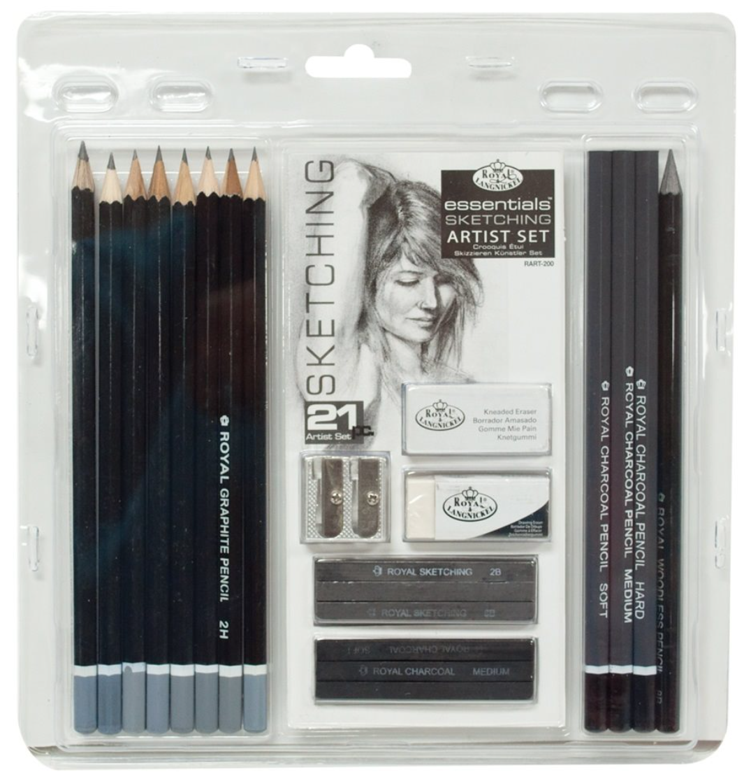 Royal & Langnickel Skiss Set i 21 delar