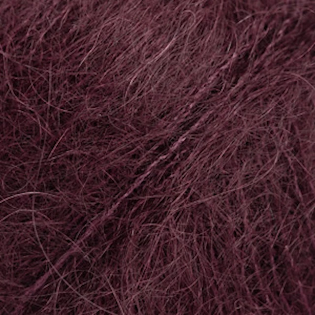 Kid- Silk Uni Color Garn Mohair Silke 25 g Dark Grape 71 Drops