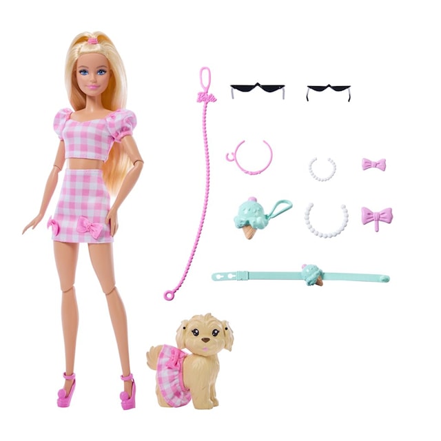 Produktbilde 3 for Barbie Twinning Looks-dukke og kjæledyr i rosa