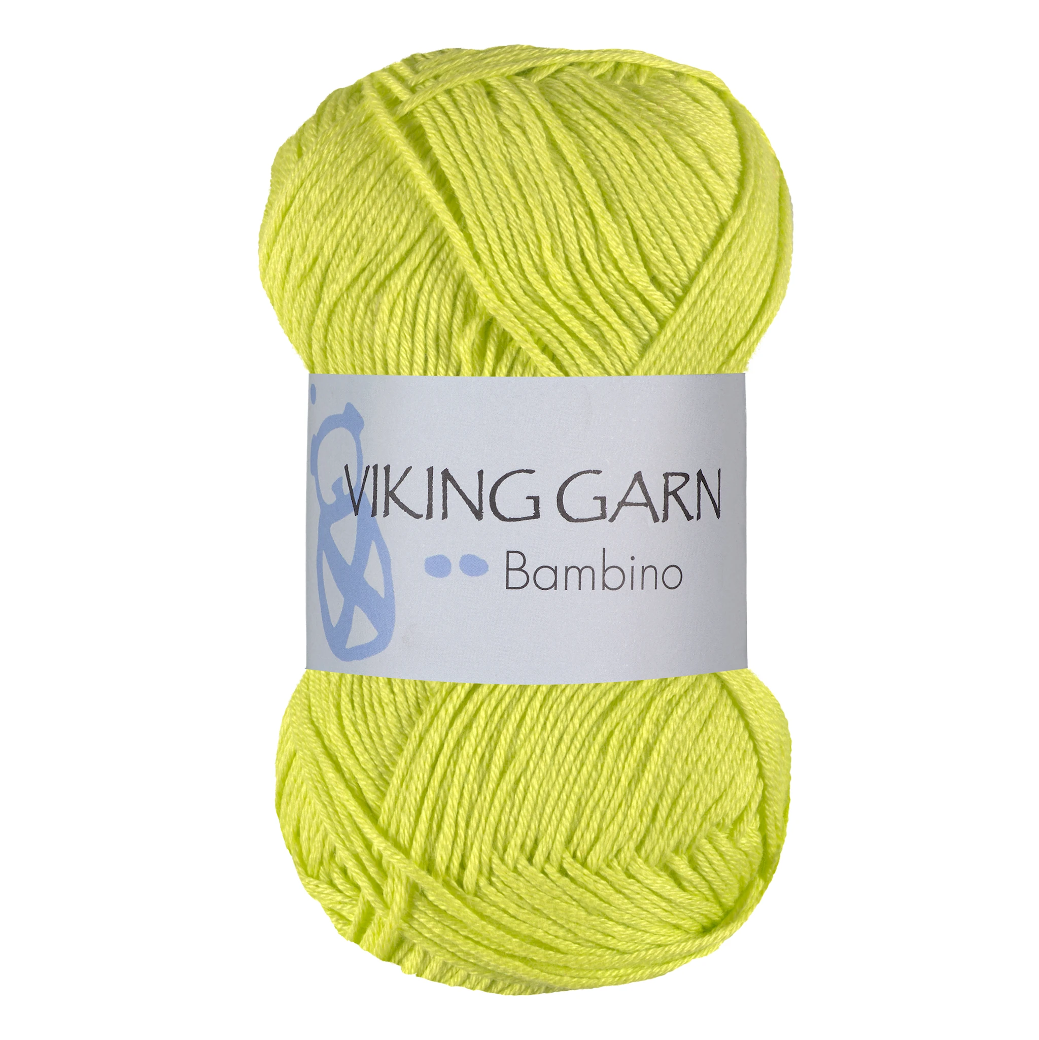 Produktbilde for Bambino 50 g Gulgrønn 437 Viking Garn