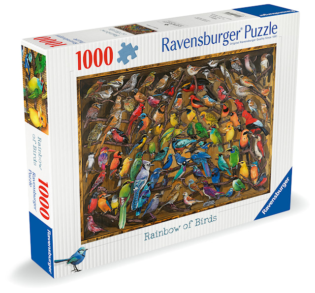 Produktbild 2 för Rainbow of Birds Pussel 1000 bitar, Ravensburger