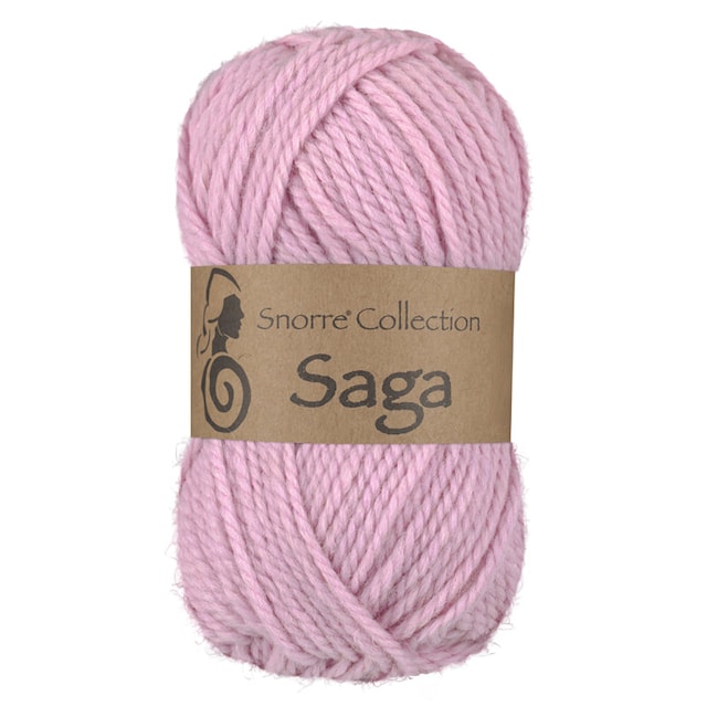 Saga Villa, alpakka-sekoitus 50 g Vaaleanpunainen 461, Viking Snorre