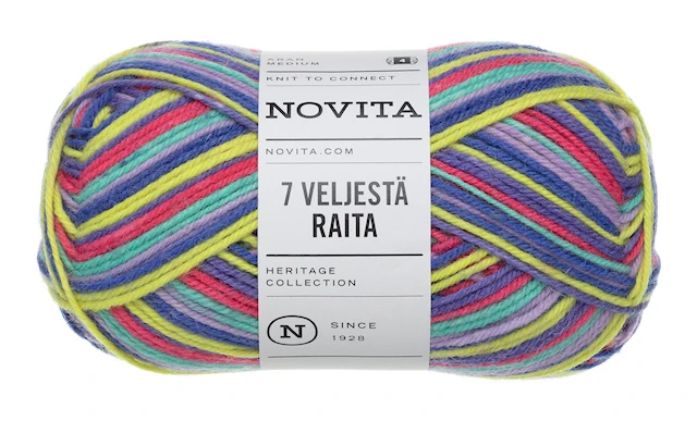7 Bröder Raita Garn Ullmix 100 g Triumfbåge 978 Novita