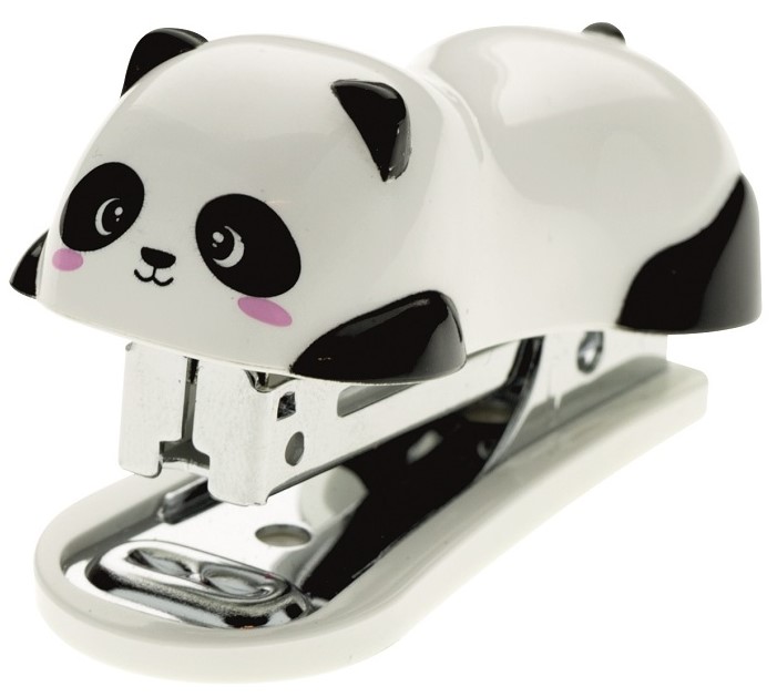 Häftapparat Panda Mini Friends 6 cm ink häftklammer Legami