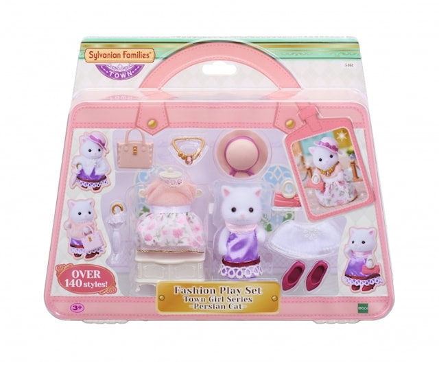 Tuotekuva 4 - Muotileikkisetti ja persialaiskissa Sylvanian Families