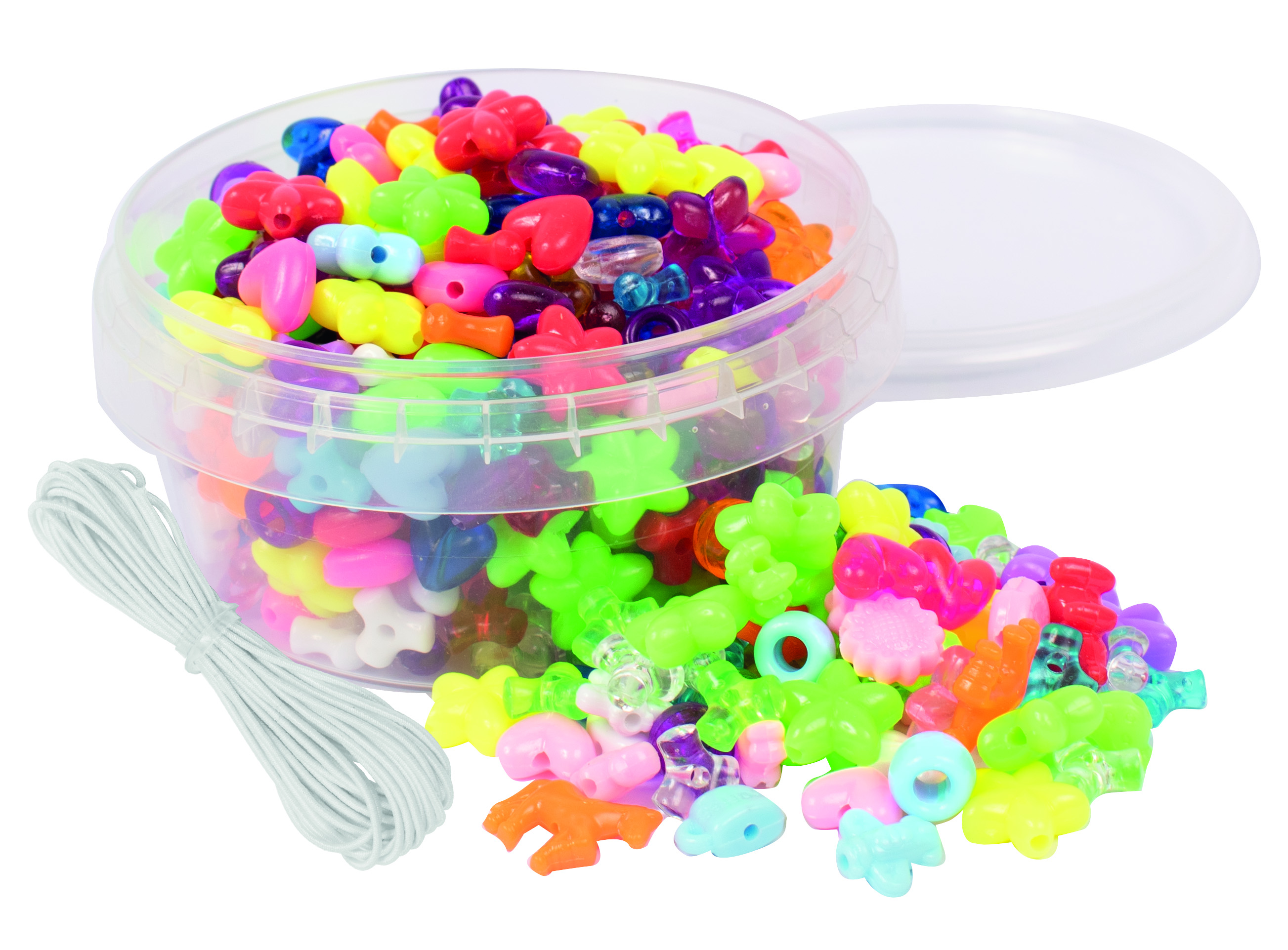 Pärlor I Burk, Pärlmix Figurer, 250 st Playbox