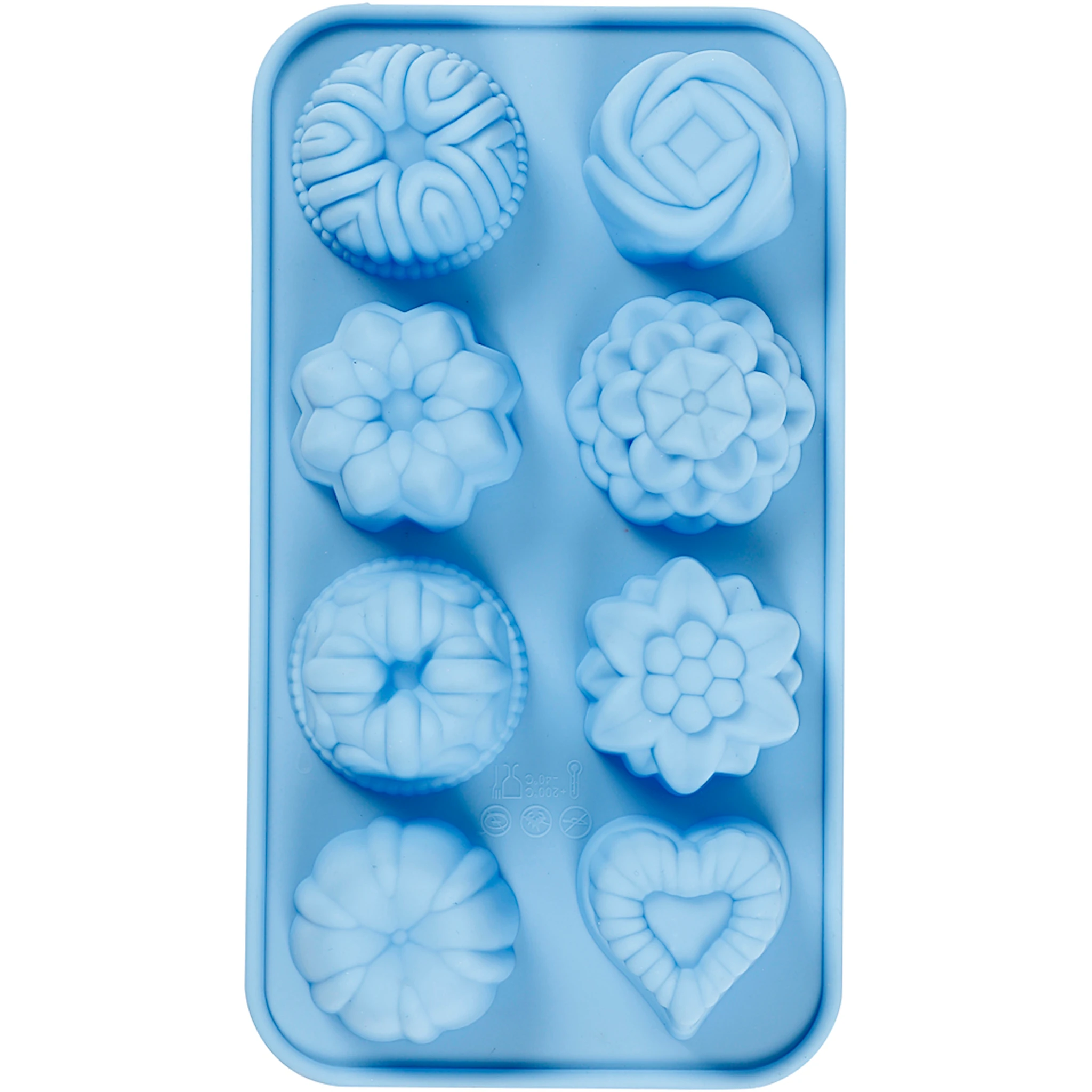 Produktbild för Silikonform Kakor för betong, gips, tvål 40x45 mm 25 ml 1-pack