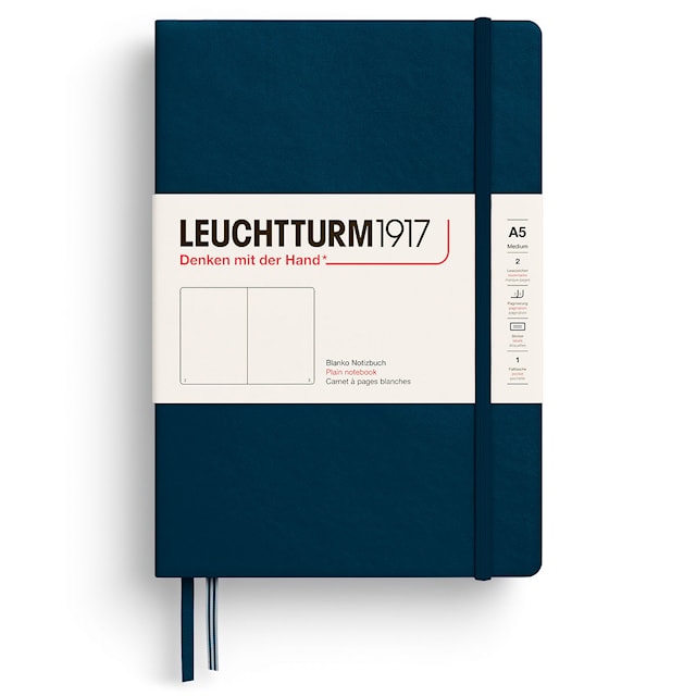 Tuotekuva 1 - Muistikirja A5 Soft Viivoittamaton Deep Sea Leuchtturm1917