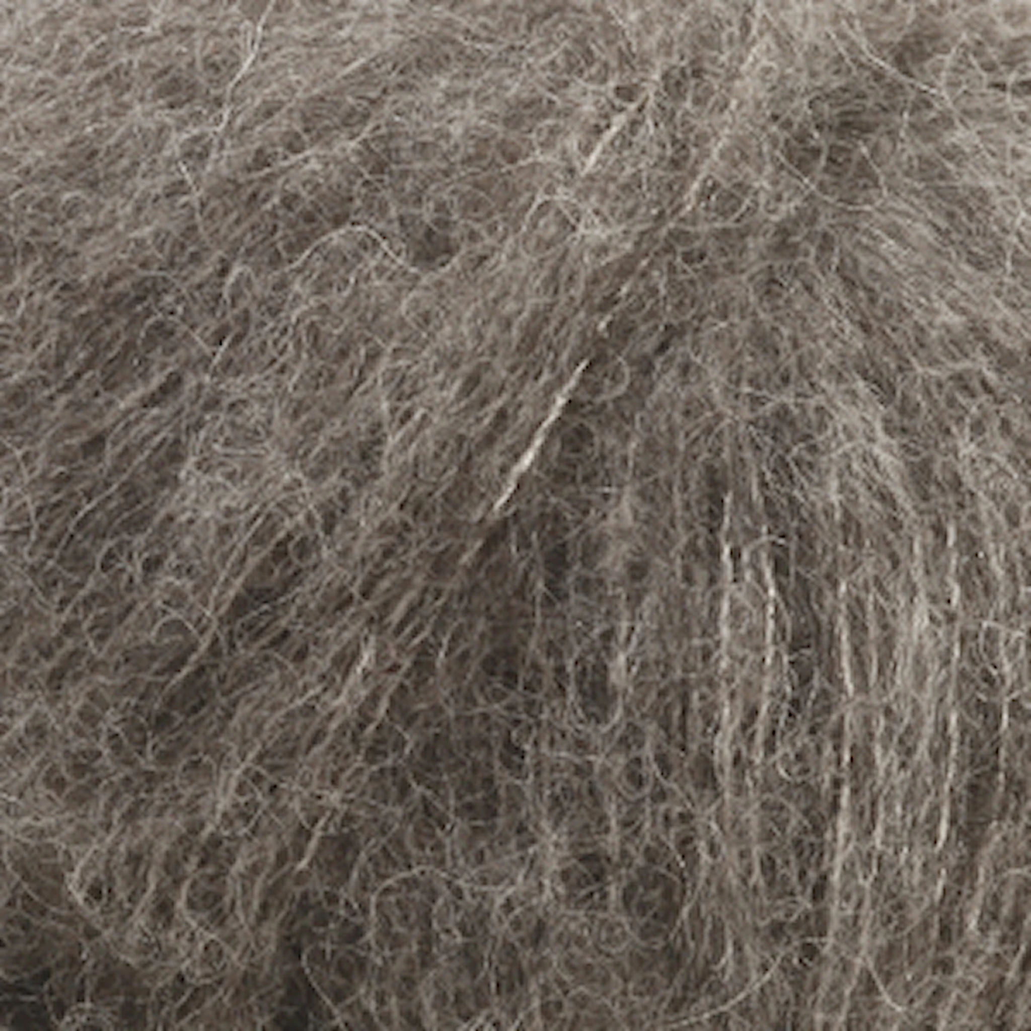 Produktbild för Brushed Alpaca Silk Uni Colour Garn 25 g grå 03 Drops