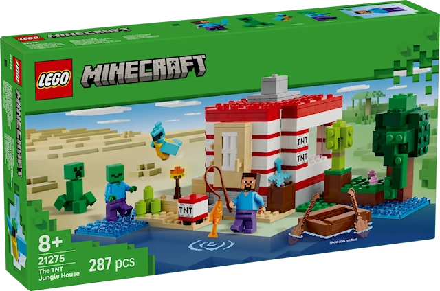 TNT-viidakkotalo LEGO® Minecraft (21275)