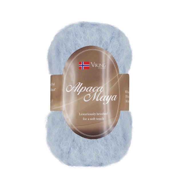 Alpaca Maya 50 g vaaleansininen Viking Garn
