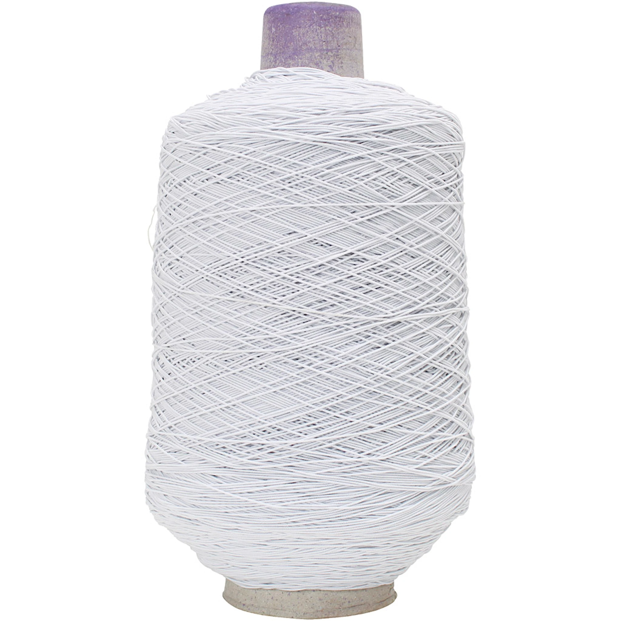 Produktbilde for Tynn, rund elastisk tråd, hvit, 1500 m/ 1 rl.