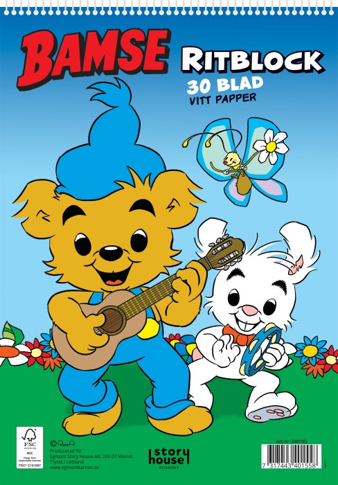 Ritblock Bamse FSC 30 sidor Kärnan