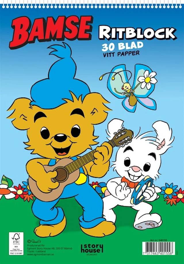 Ritblock Bamse FSC 30 sidor Kärnan