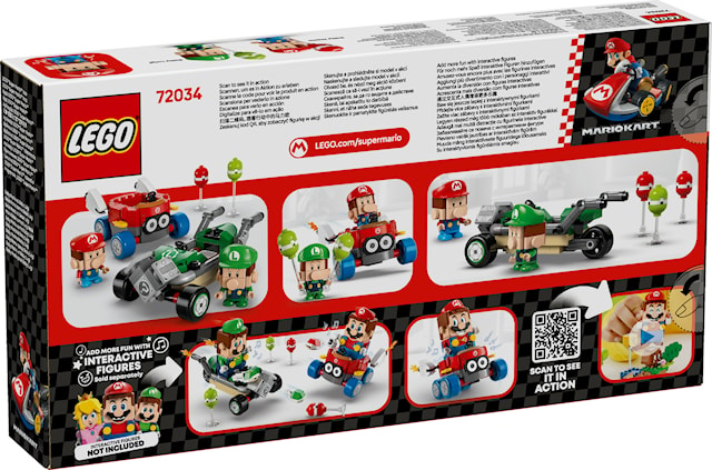 Tuotekuva 3 - Mario Kart™ – Baby Mario vastaan Baby Luigi LEGO® Super Mario (72034)