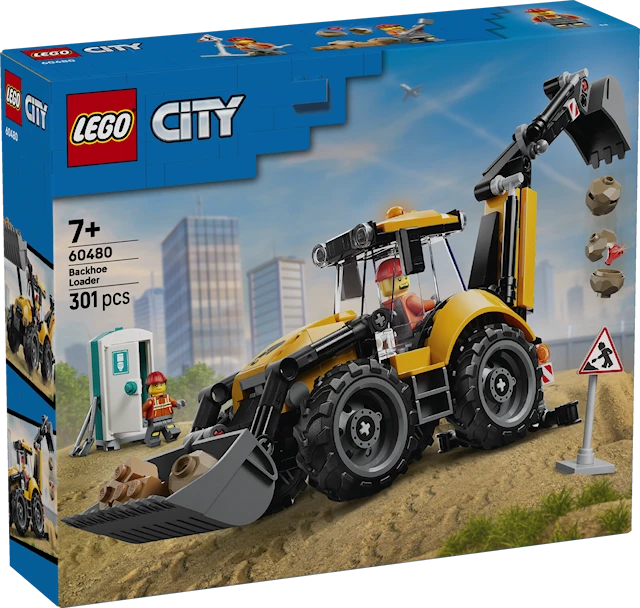 Keltainen traktorikaivuri LEGO® City (60480)