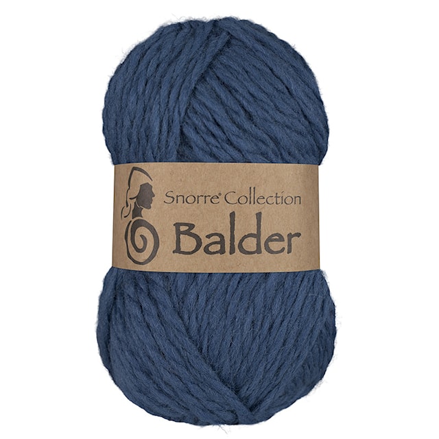 Balder Enfargede Ull 50g Jeansblå 827, Viking Snorre
