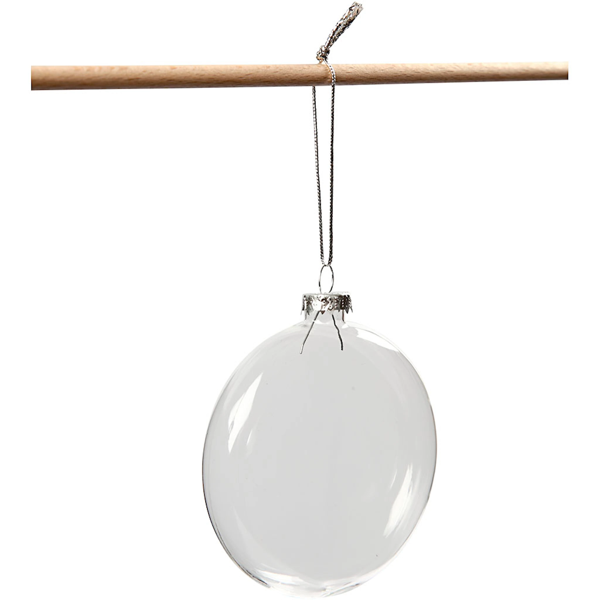 Tuotekuva ille Lasikoriste, halk. 8 cm, paksuus 2,1 cm, 6 kpl/ 1 pkt
