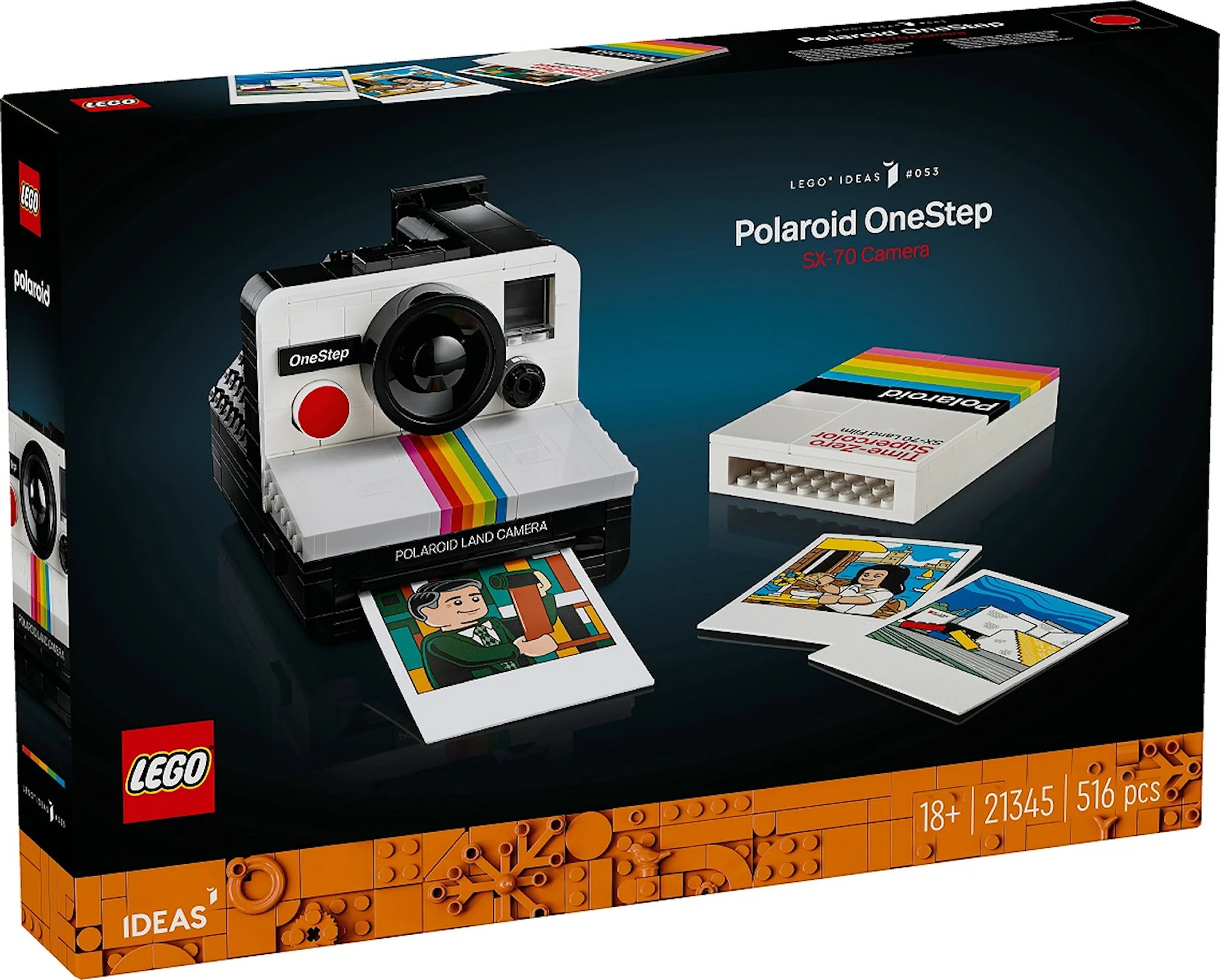 Tuotekuva ille Polaroid OneStep SX-70 ‑kamera LEGO® Ideas (21345)