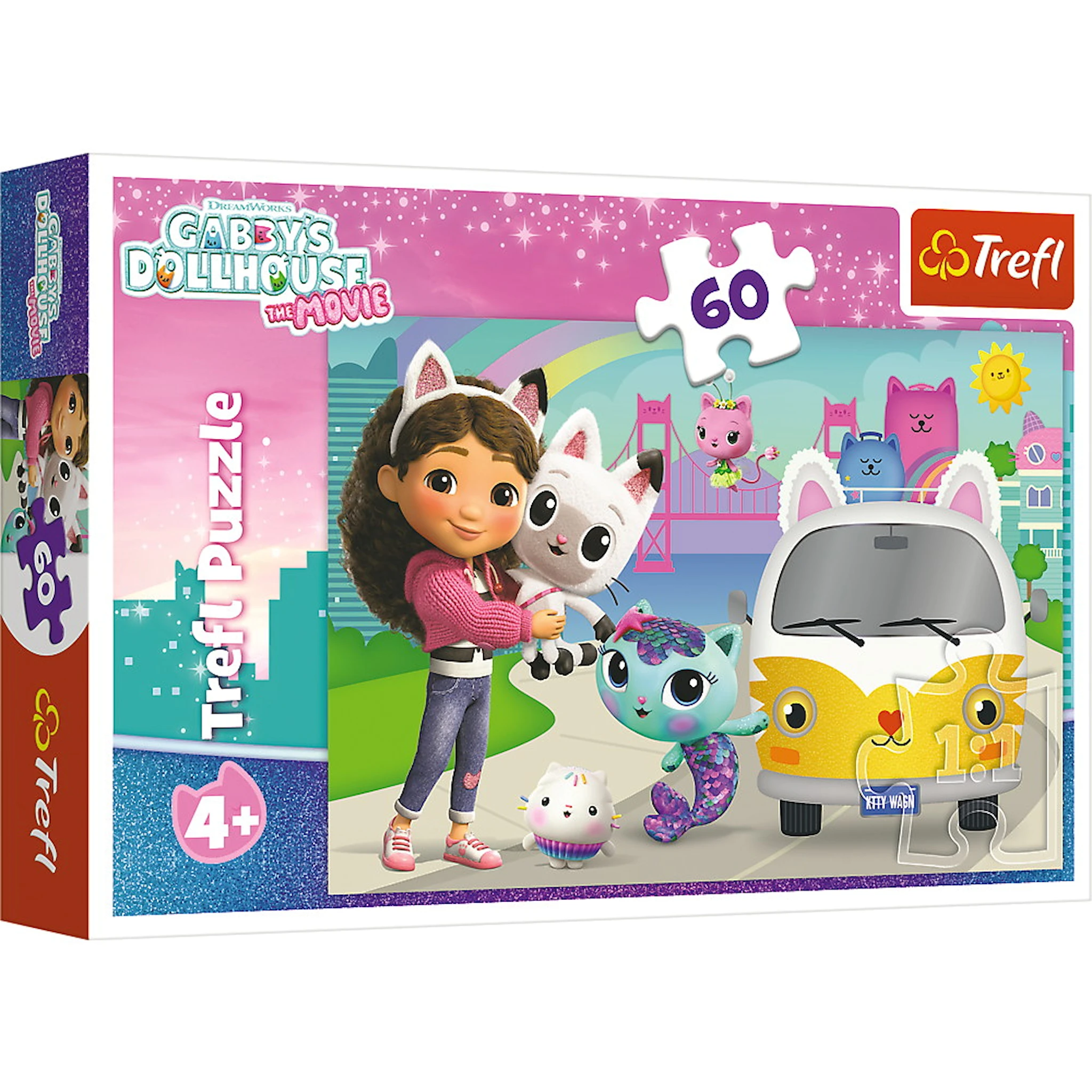 Produktbild för Gabby'S Dollhouse Barnpussel 60 Bitar Trefl