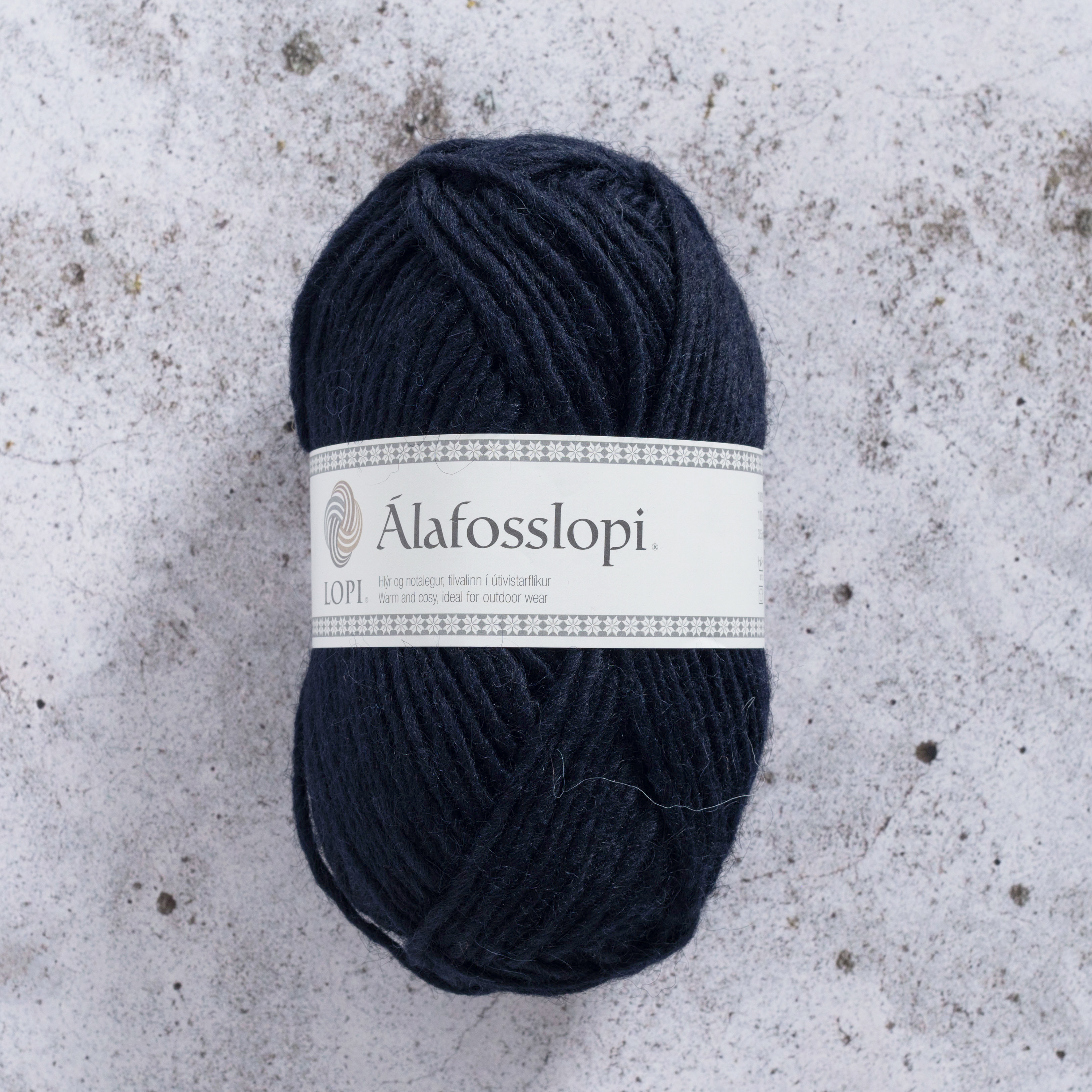 Álafosslopi Garn Ull 100 g Mörkblå Istex (0709)