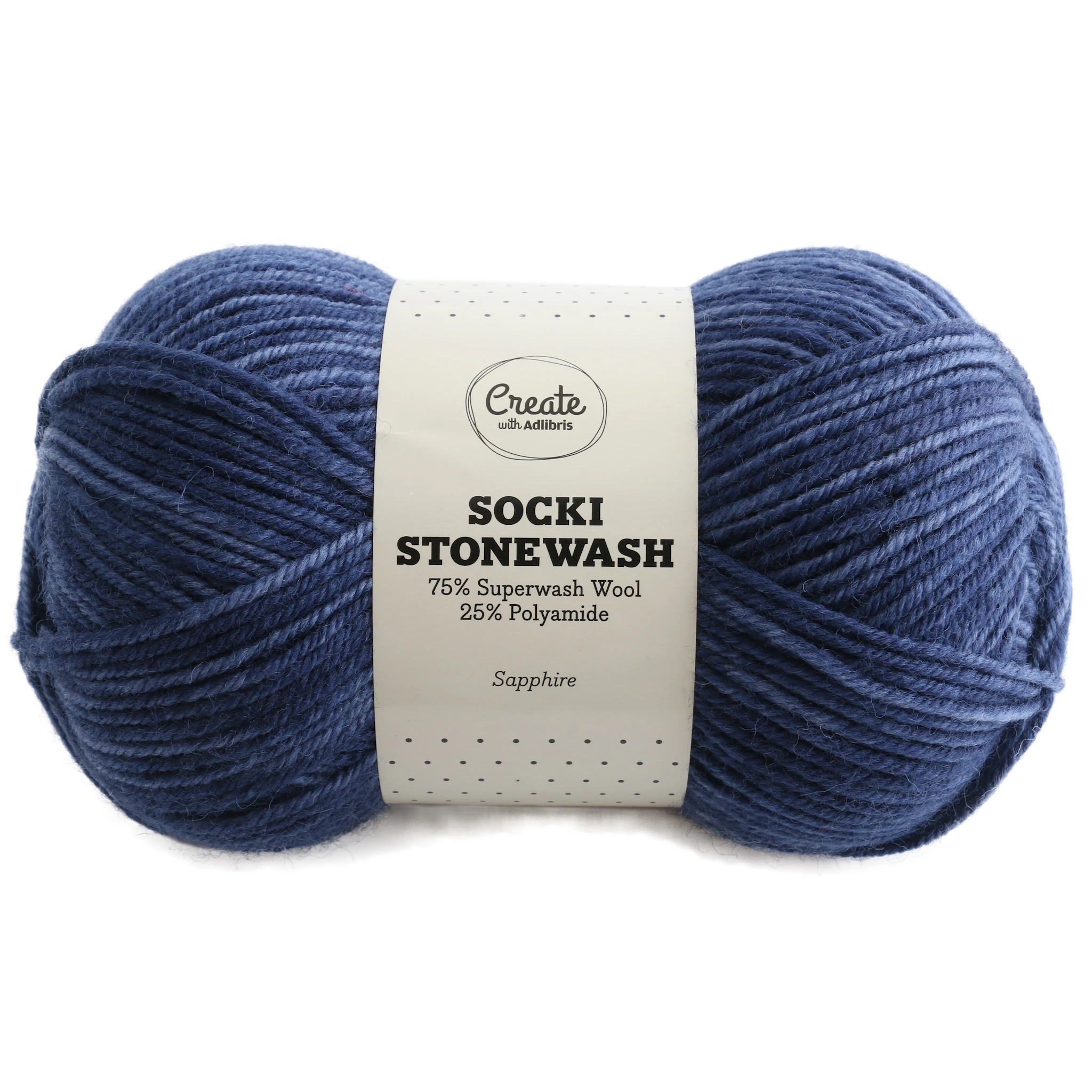 Tuotekuva ille Socki Stonewash lanka 100 g Adlibris