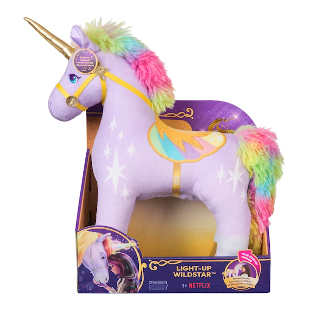 Produktbild 3 för Unicorn Academy Wildstar Enhörning Gosedjur med Ljus 38 cm