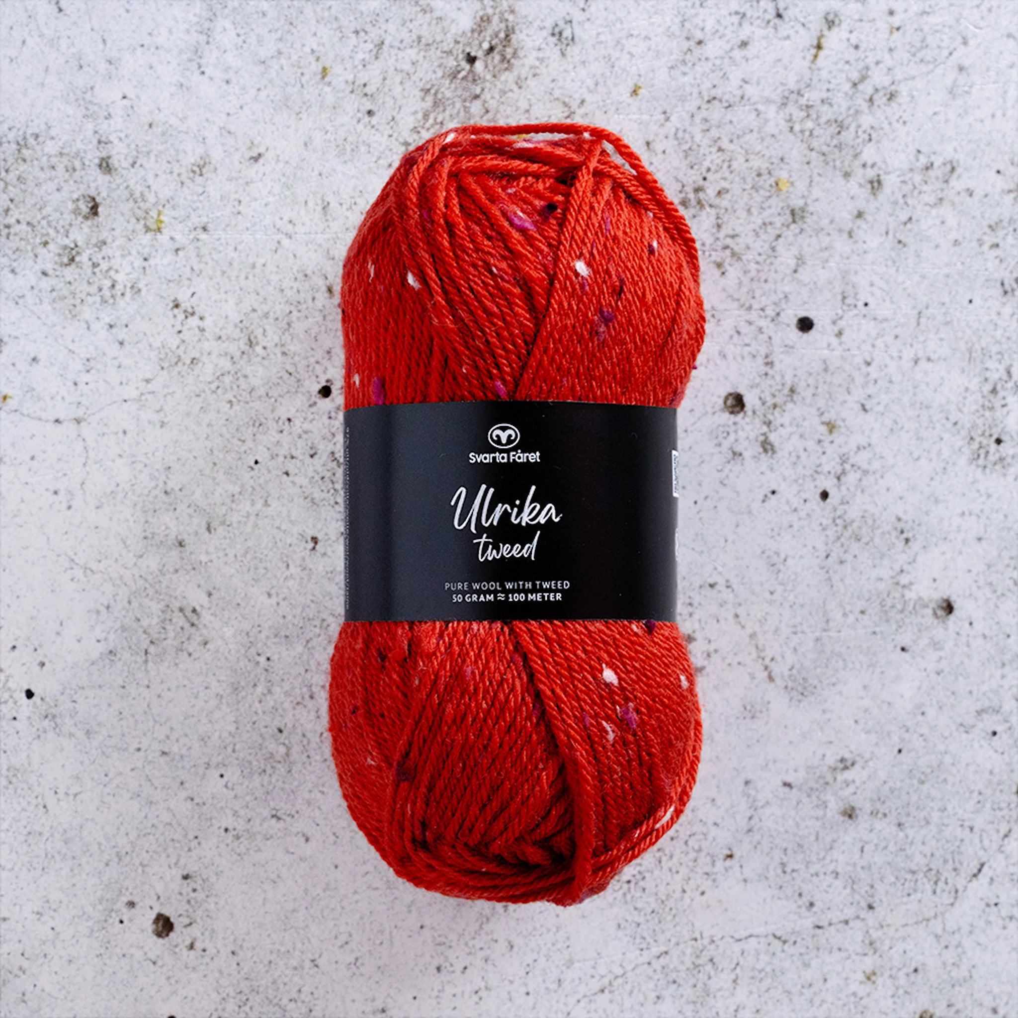 Produktbild för Ulrika Tweed Ullmix 50 g Svarta Fåret