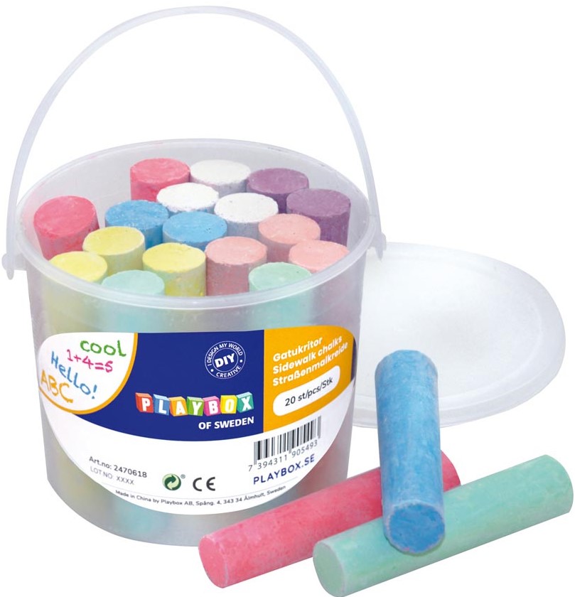 Gatukritor Playbox 20 st Olika F&auml;rger