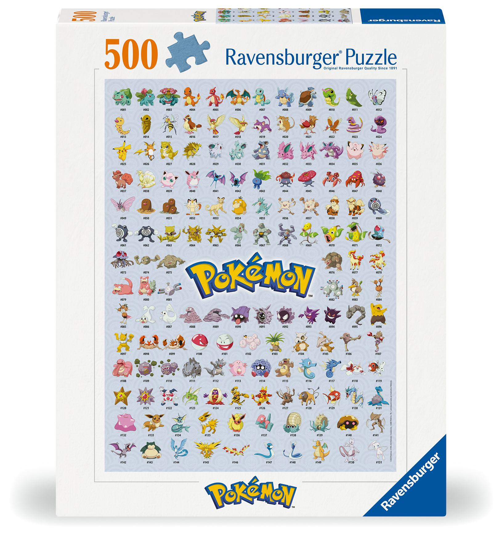 Pokémon – The First 151! Palapelit 500 palaa, Ravensburger