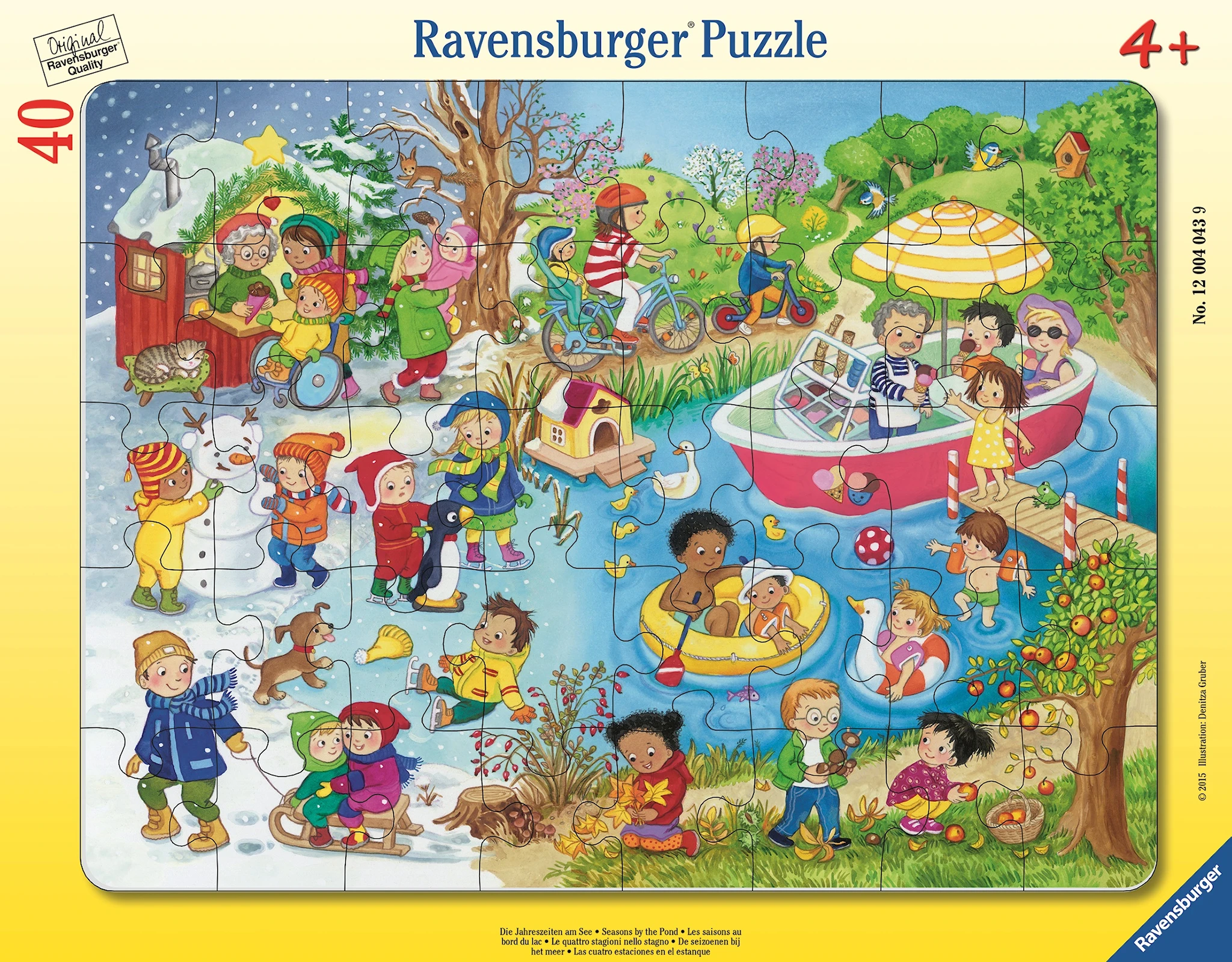 Tuotekuva ille Seasons At The Lake 40p Frame Puzzle Ravensburger