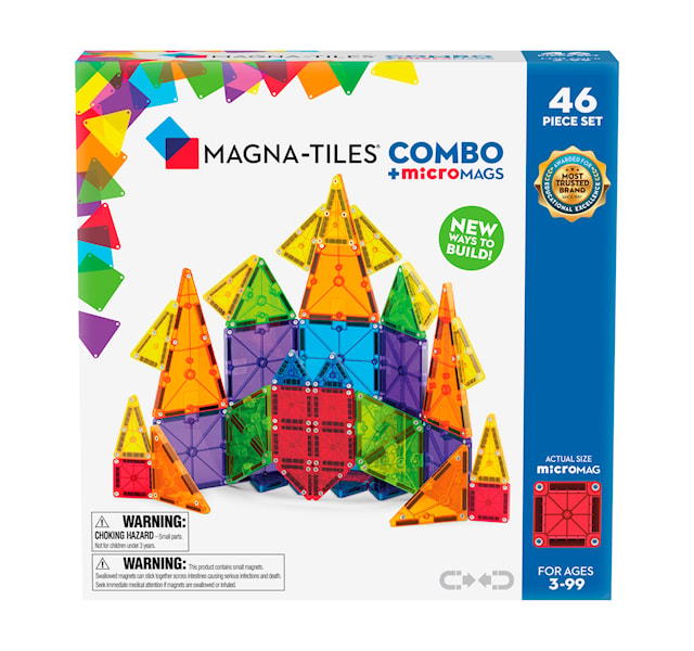 Produktbilde 1 for MicroMAGS Combo 46 stk Magna-Tiles