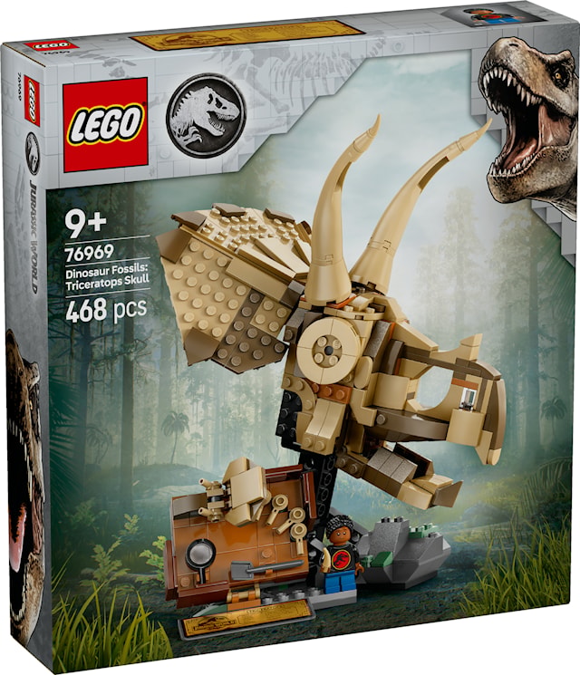 Produktbilde 1 for Dinosaurfossiler: triceratops-hodeskalle LEGO® Jurassic World (76969)
