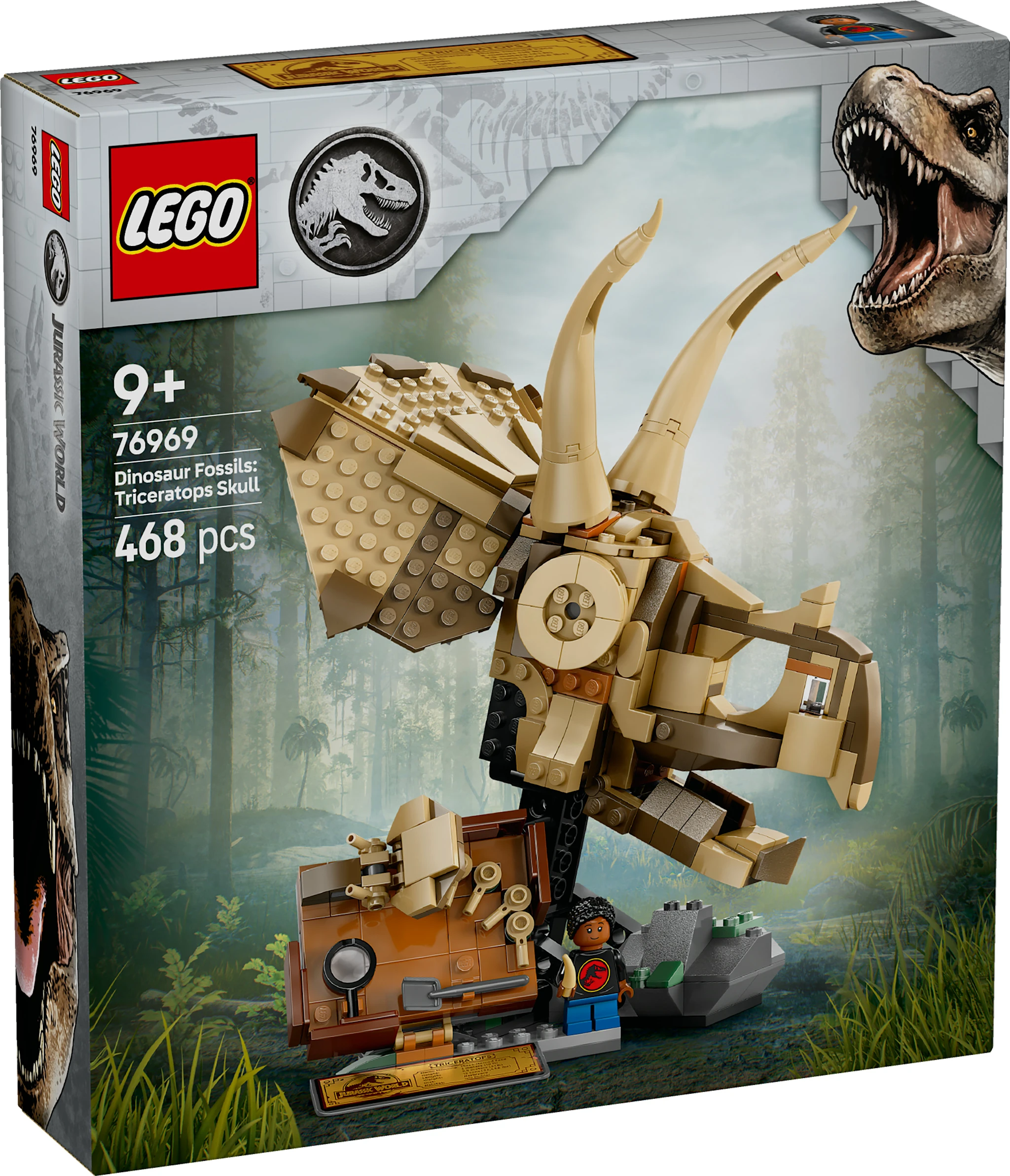 Tuotekuva ille Dinosaurusfossiilit: Triceratopsin kallo LEGO® Jurassic World (76969)