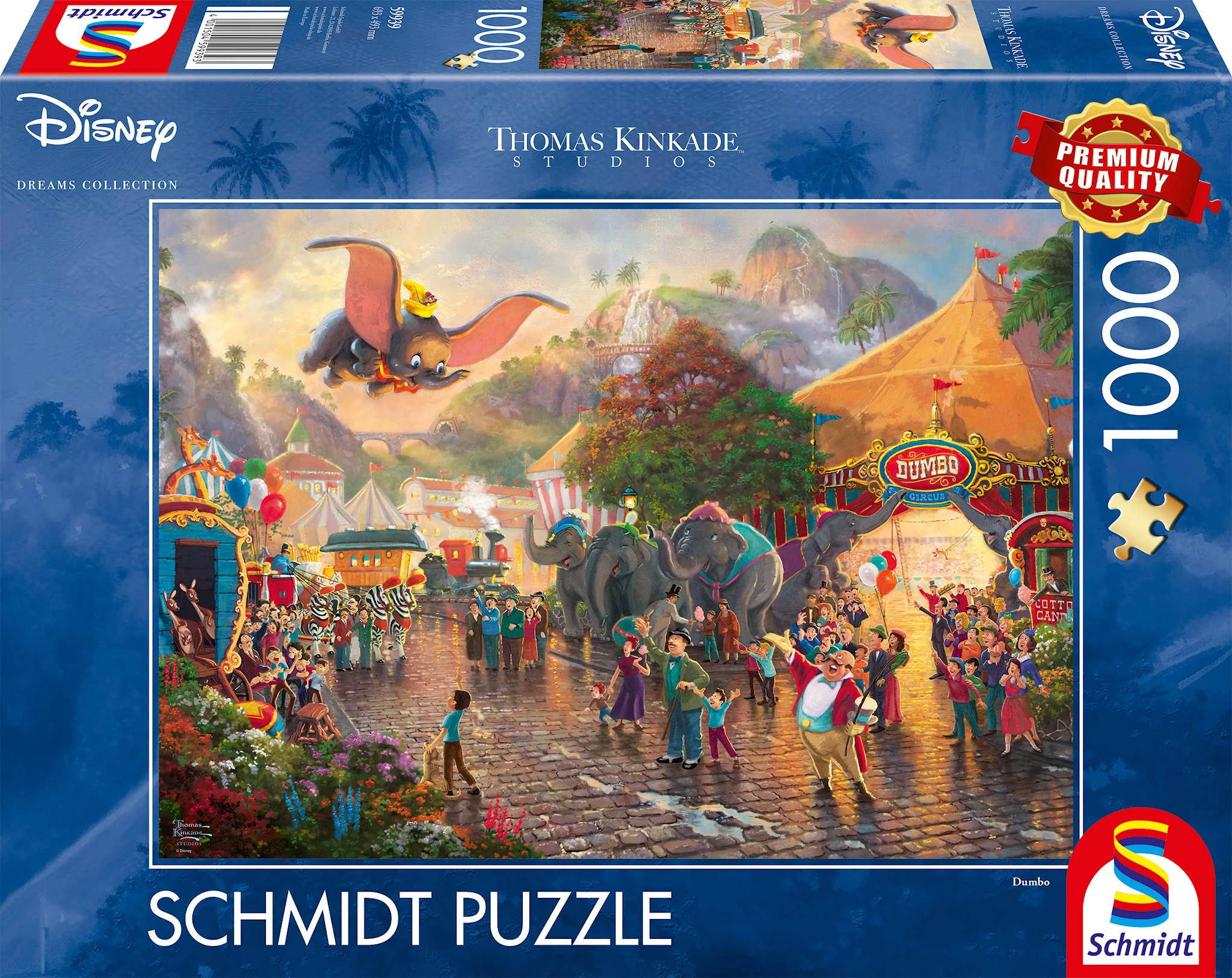 Produktbild för Pussel Disney Dumbo, 1000 bitar, Schmidt