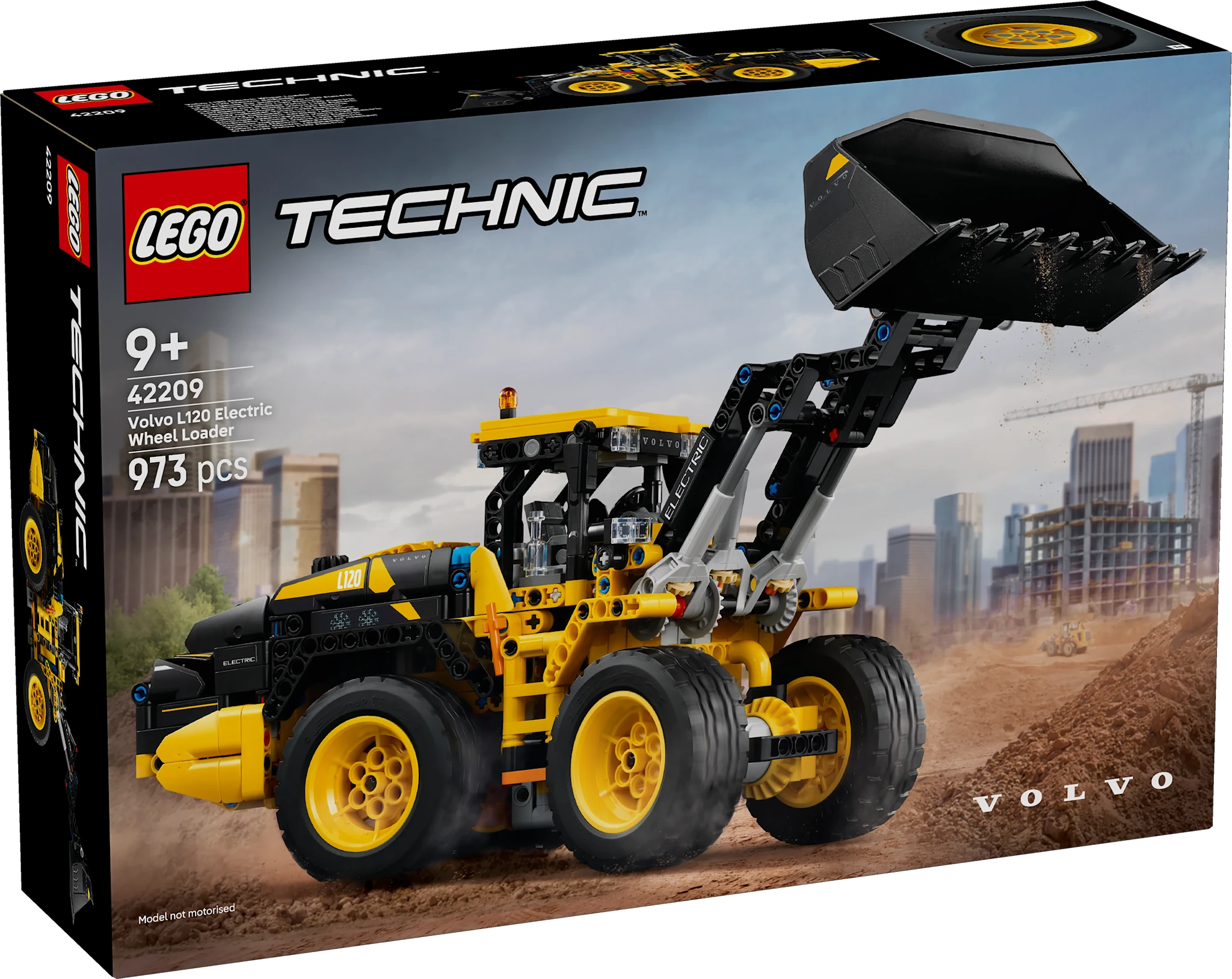 Tuotekuva ille Volvo L120 Electric ‑pyöräkuormaaja LEGO® Technic (42209)