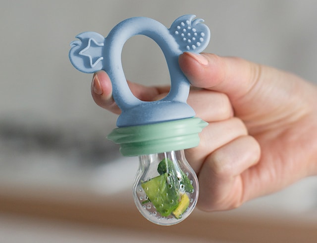 Produktbild 3 för Food Feeder Silikon Cerulean and Sage Cherub Baby