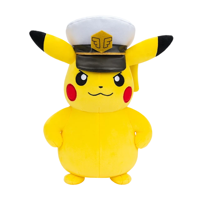 Kapteeni Pikachu -pehmolelu 20 cm Pokémon