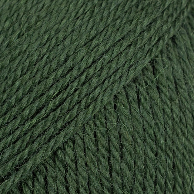 Flora Uni Colour Garn Ullmiks 50 g dark green 32 Drops